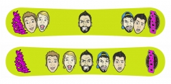 A Day To Remember KROQ Promotional snowboard